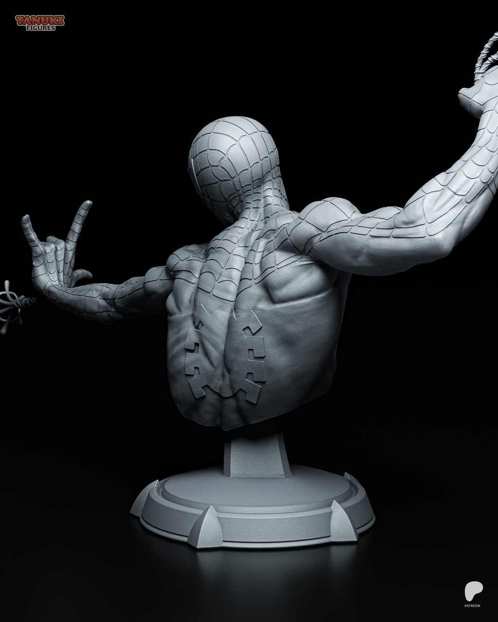 Spiderman - Busto — Figura Coleccionável Premium em Resina 3D
