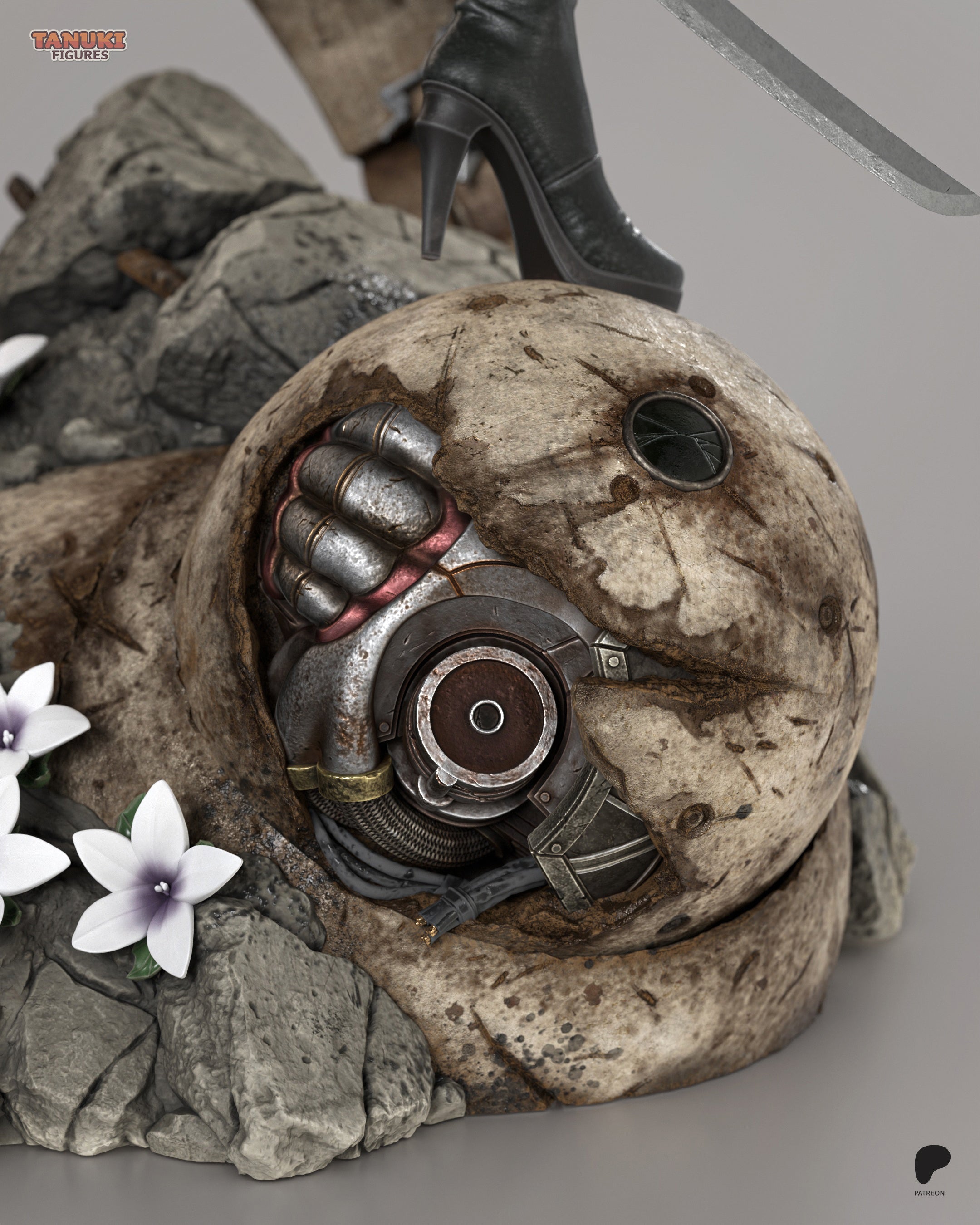 2B (NieR: Automata) — Figura Coleccionável Premium em Resina 3D
