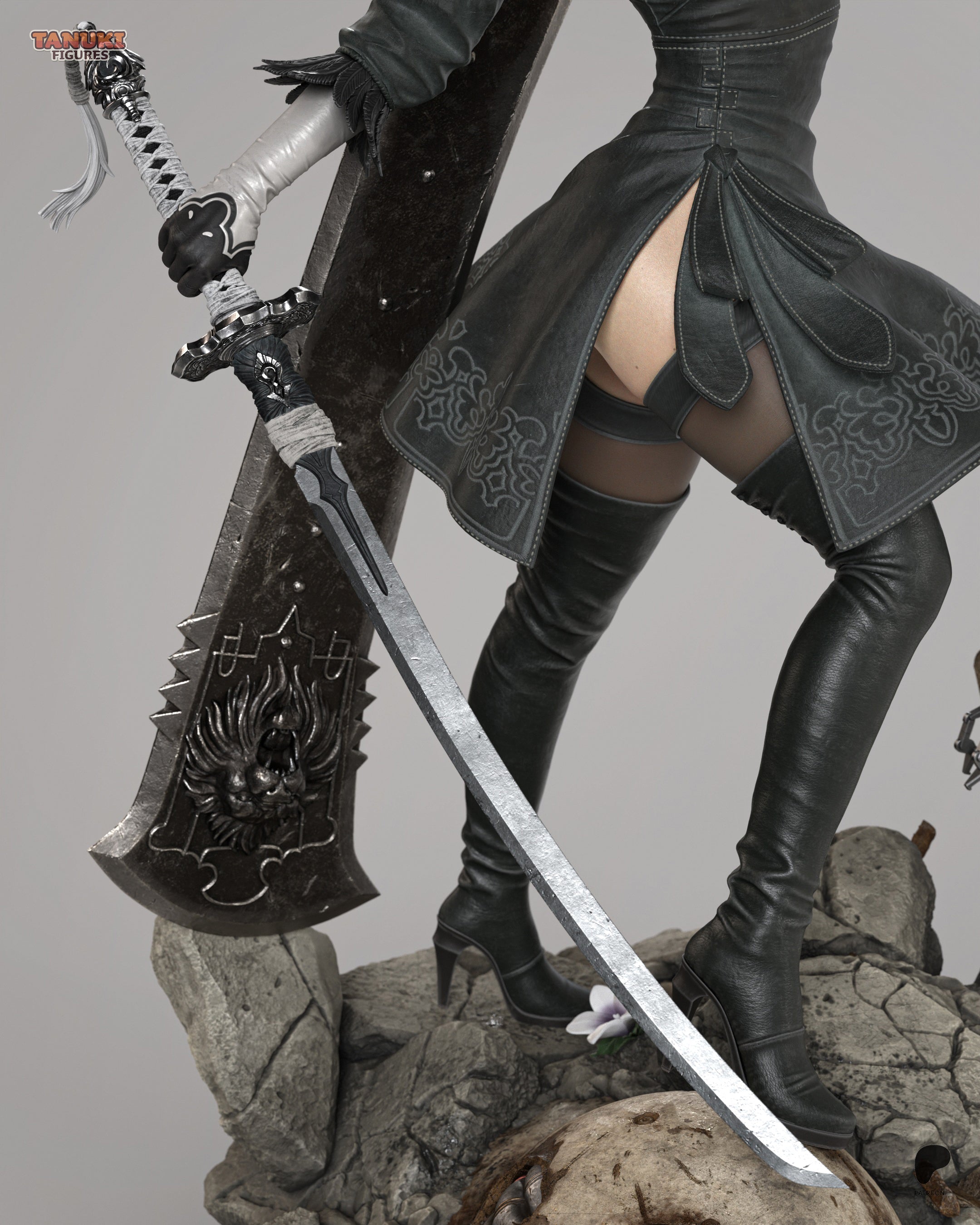 2B (NieR: Automata) — Figura Coleccionável Premium em Resina 3D