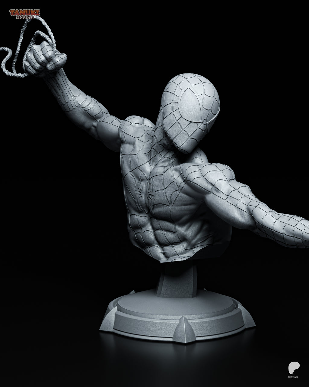 Spiderman - Busto — Figura Coleccionável Premium em Resina 3D