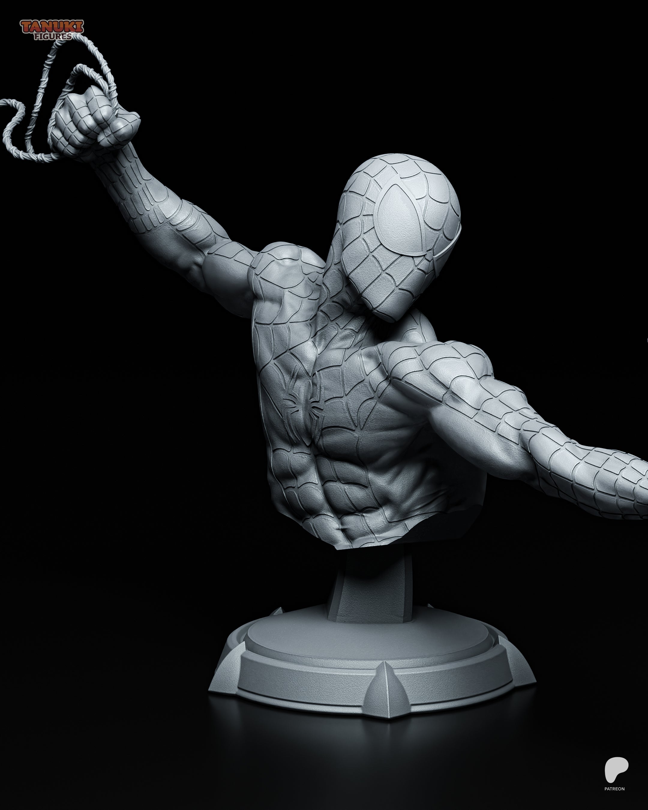 Spiderman - Busto — Figura Coleccionável Premium em Resina 3D