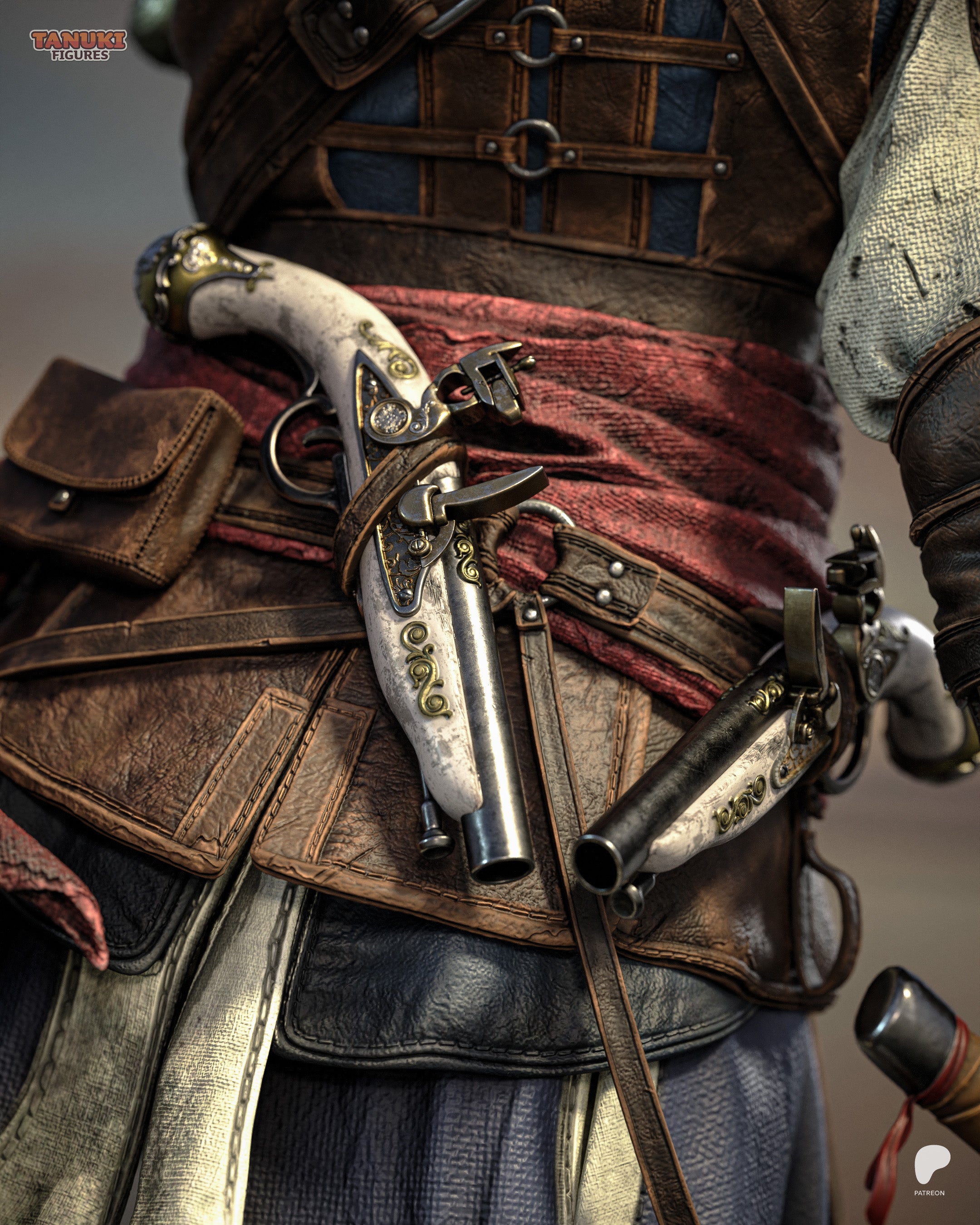 Edward - Assassin's Creed Black Flag — Figura Coleccionável Premium em Resina 3D