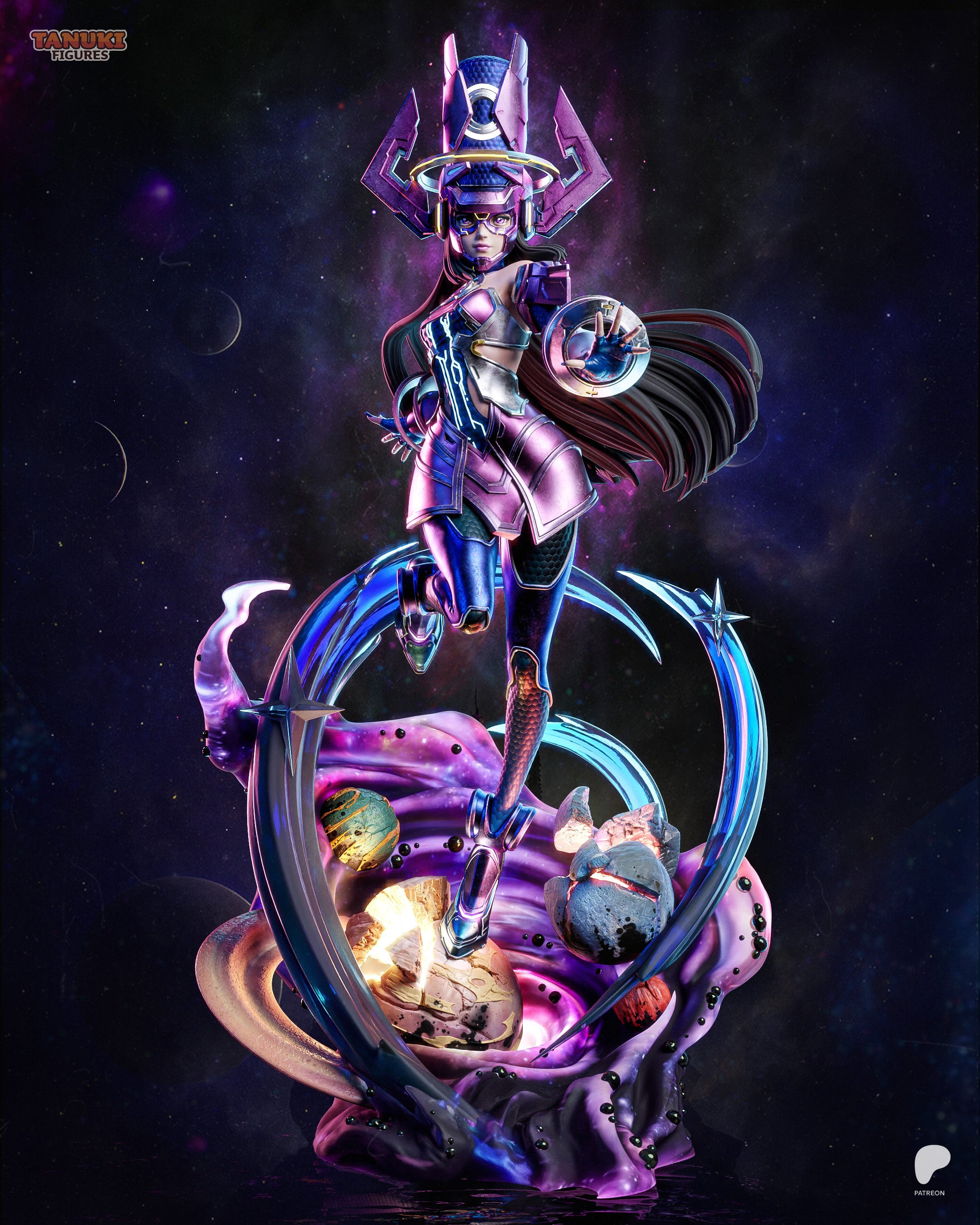 Galacta — Figura Coleccionável Premium em Resina 3D