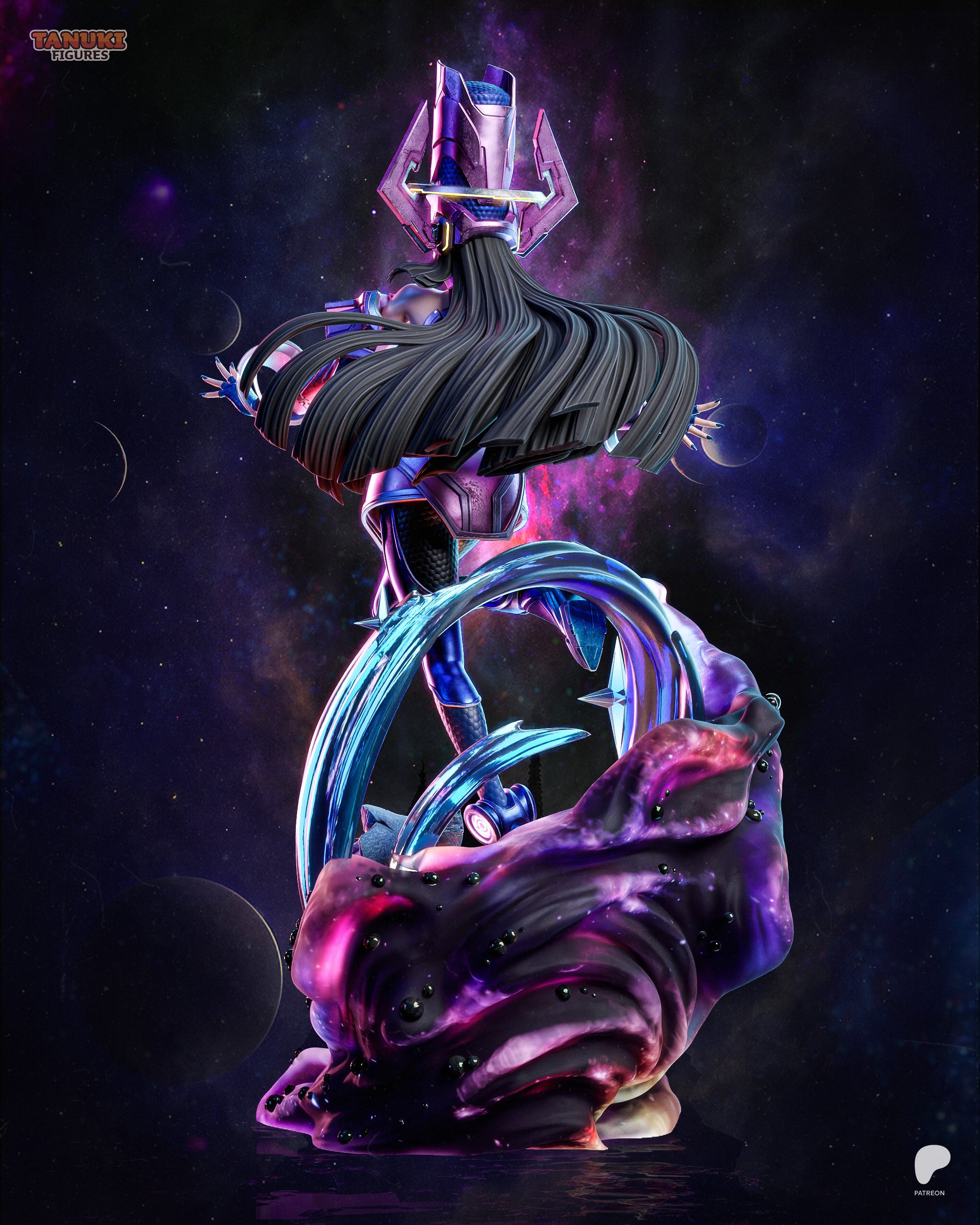 Galacta — Figura Coleccionável Premium em Resina 3D