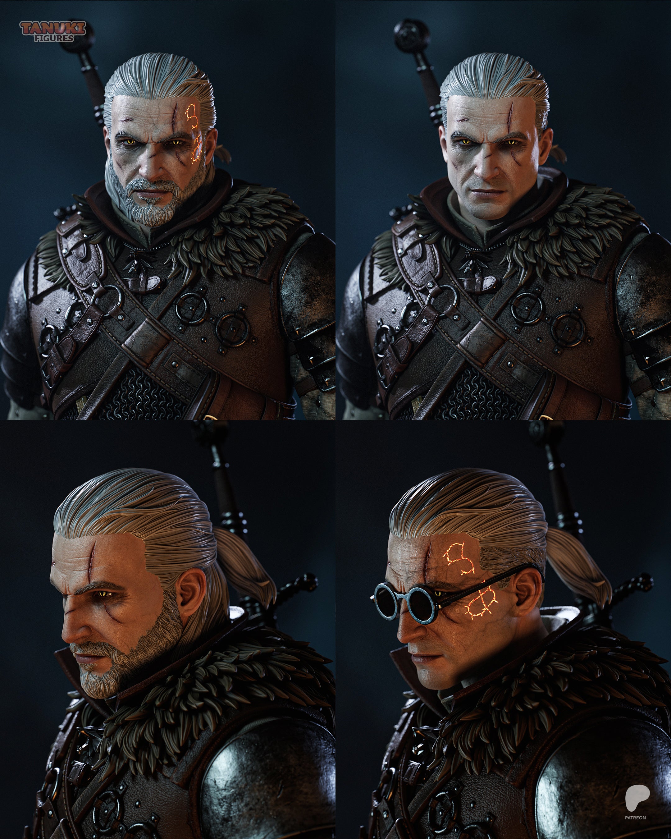 Geralt - The Witcher 3 — Premium 3D Resin Collectible Figure