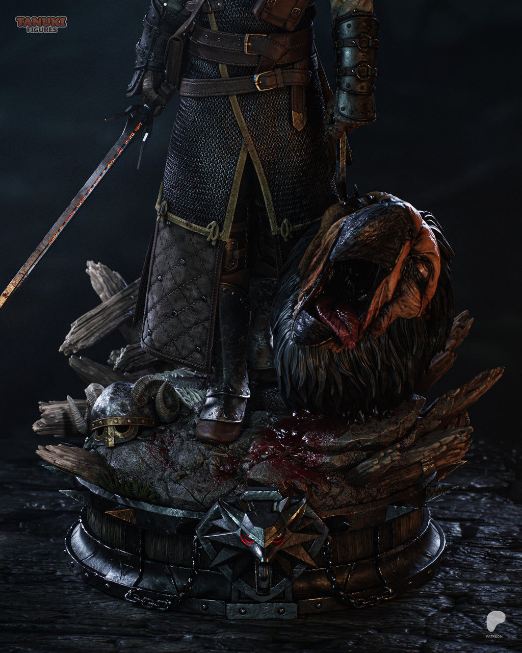Geralt - The Witcher 3 — Premium 3D Resin Collectible Figure