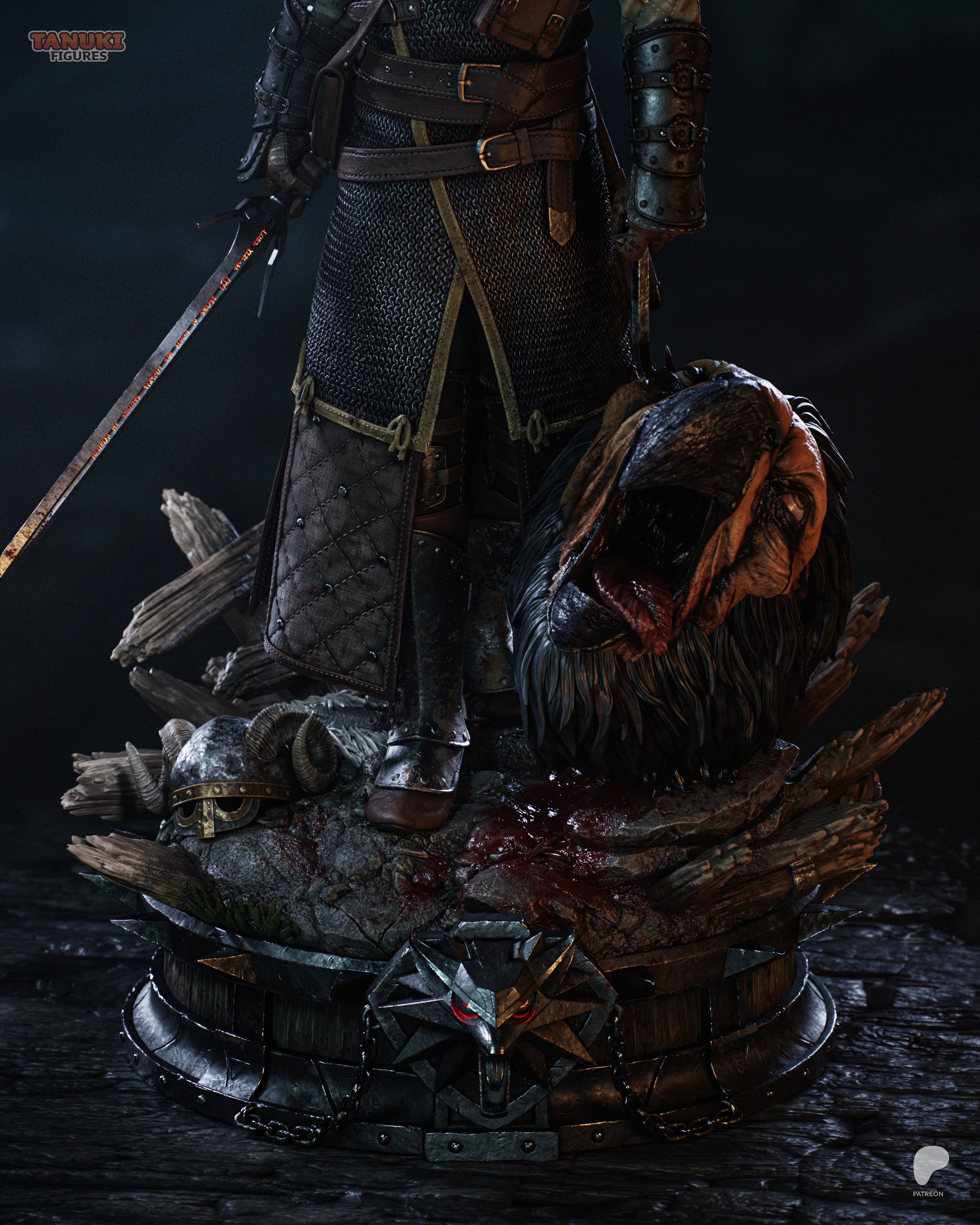 Geralt - The Witcher 3 — Premium 3D Resin Collectible Figure