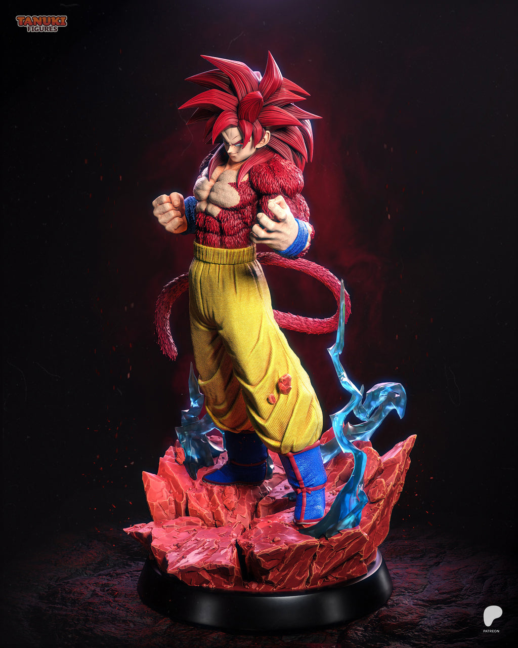 Goku SSJ4 — Dragon Ball DAIMA | Figura Coleccionável Premium em Resina 3D