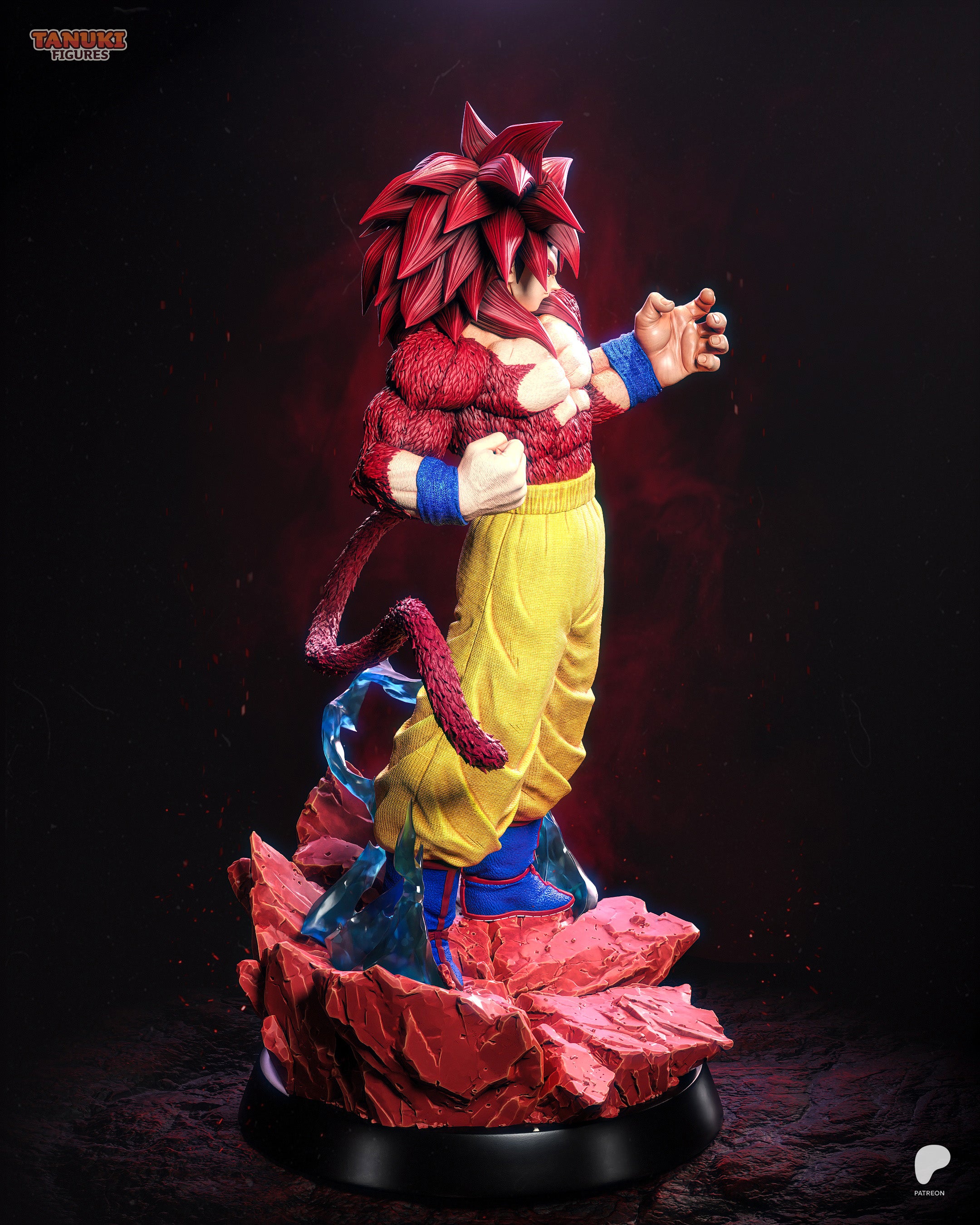 Goku SSJ4 — Dragon Ball DAIMA | Figura Coleccionável Premium em Resina 3D