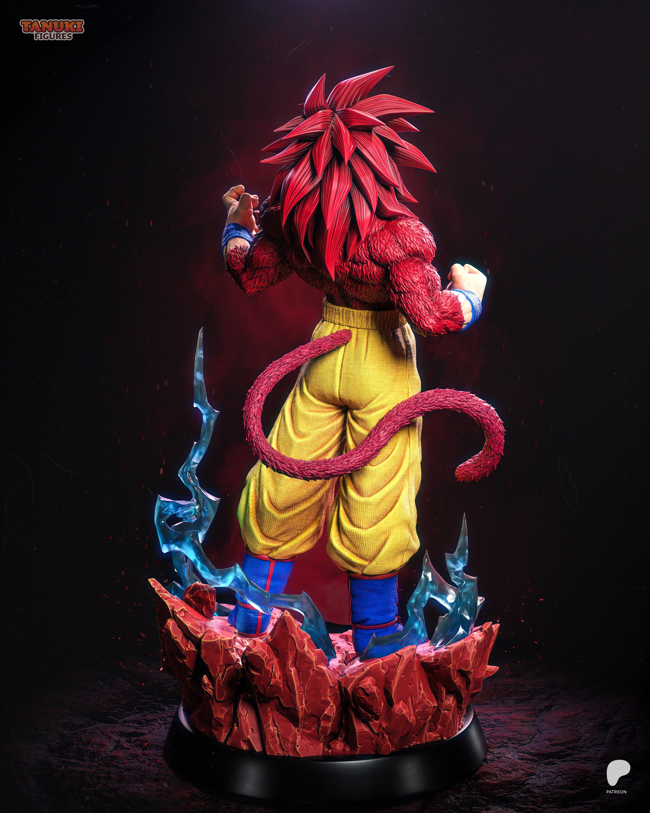 Goku SSJ4 — Dragon Ball DAIMA | Figura Coleccionável Premium em Resina 3D