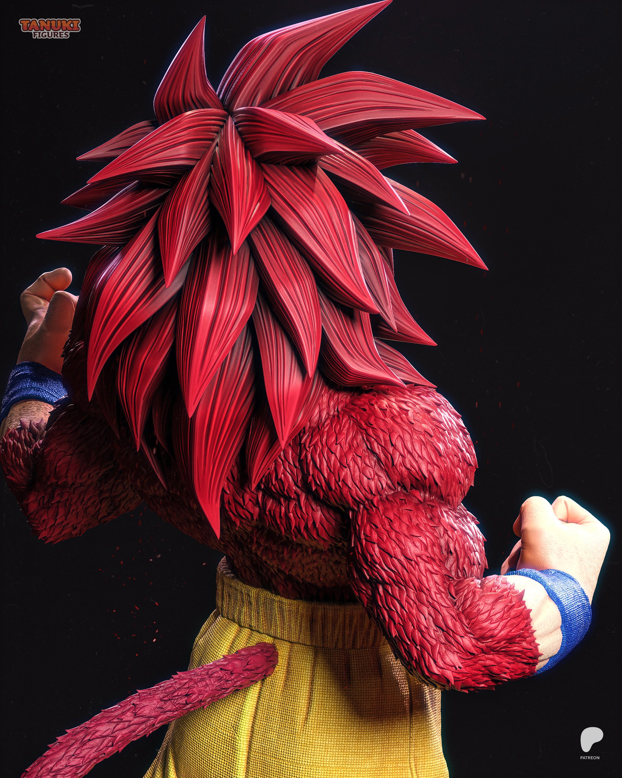 Goku SSJ4 — Dragon Ball DAIMA | Figura Coleccionável Premium em Resina 3D