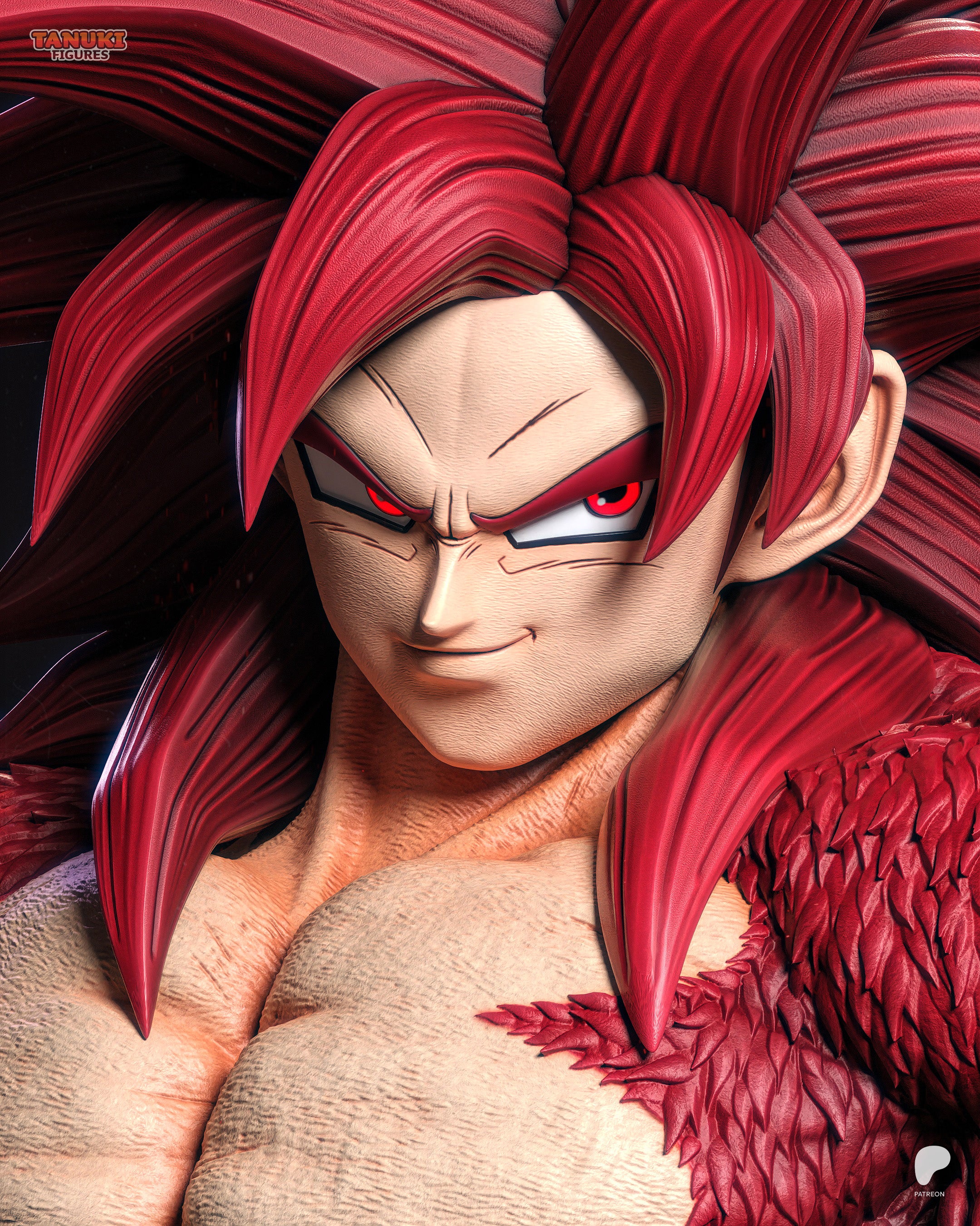 Goku SSJ4 — Dragon Ball DAIMA | Figura Coleccionável Premium em Resina 3D