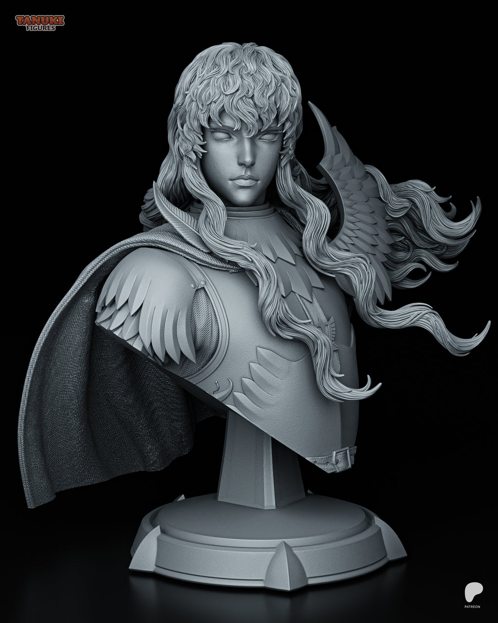 Griffith - Berserk - Busto - Figura Coleccionável Premium em Resina 3D