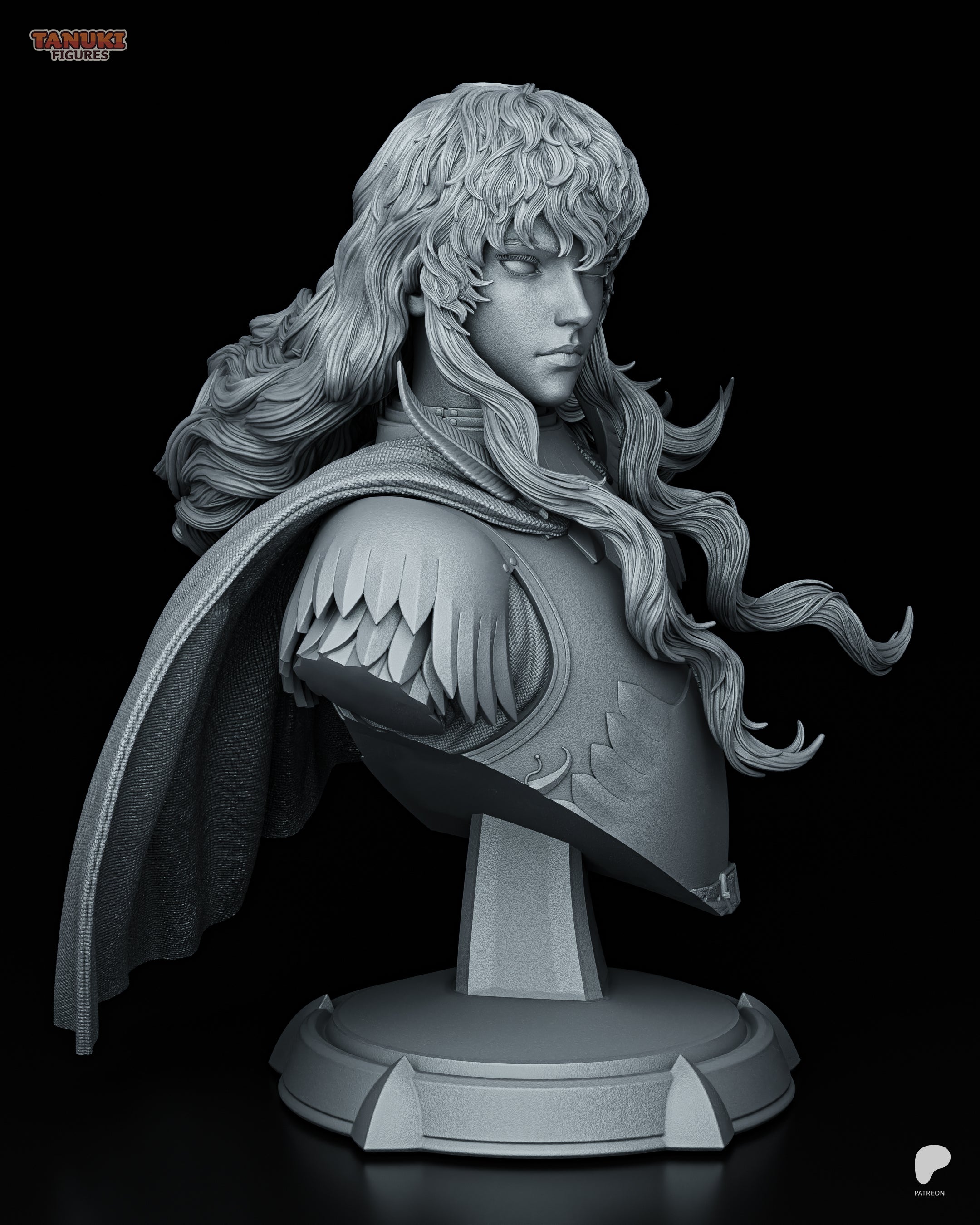 Griffith - Berserk - Busto - Figura Coleccionável Premium em Resina 3D