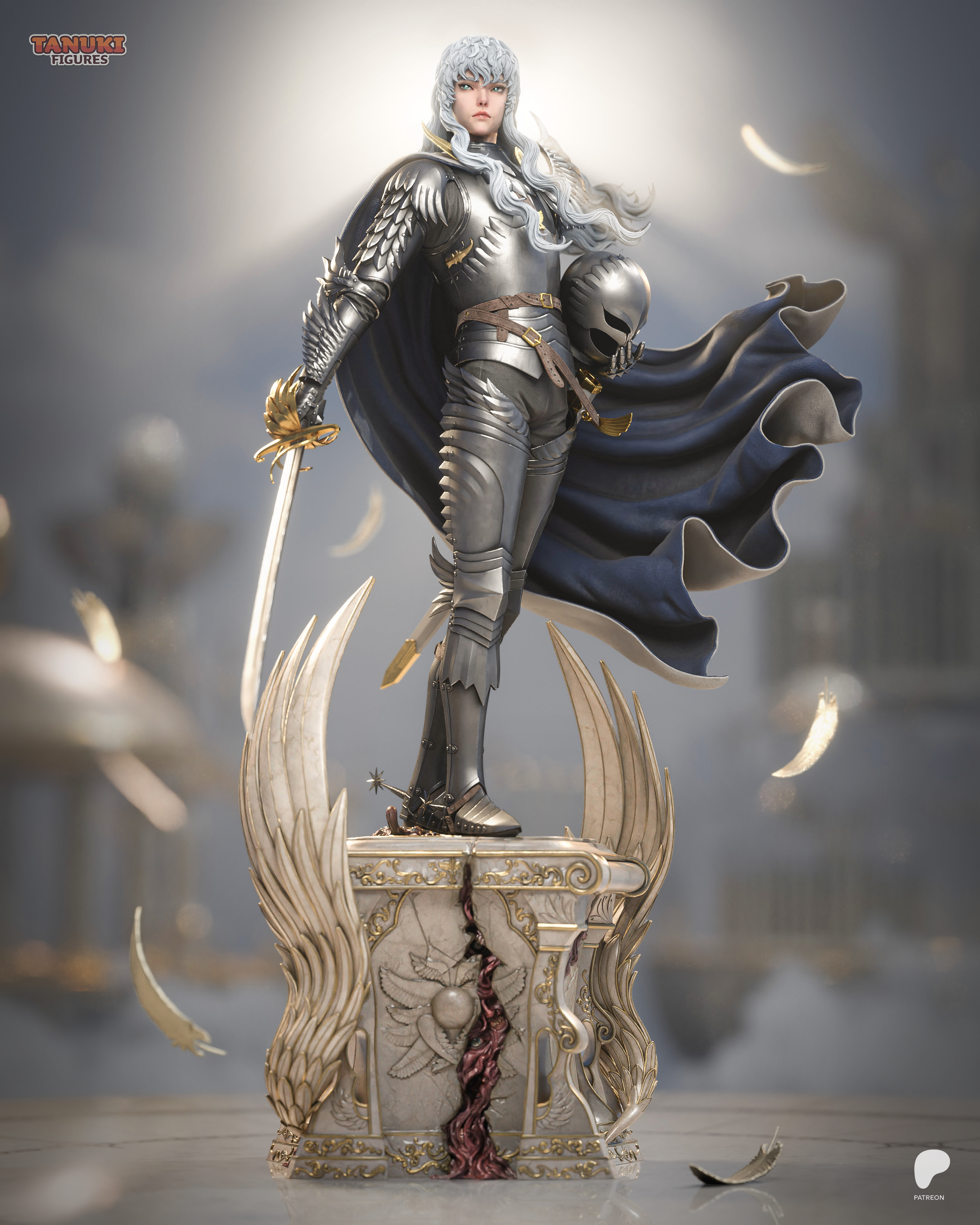 Griffith - Berserk - Figura Coleccionável Premium em Resina 3D