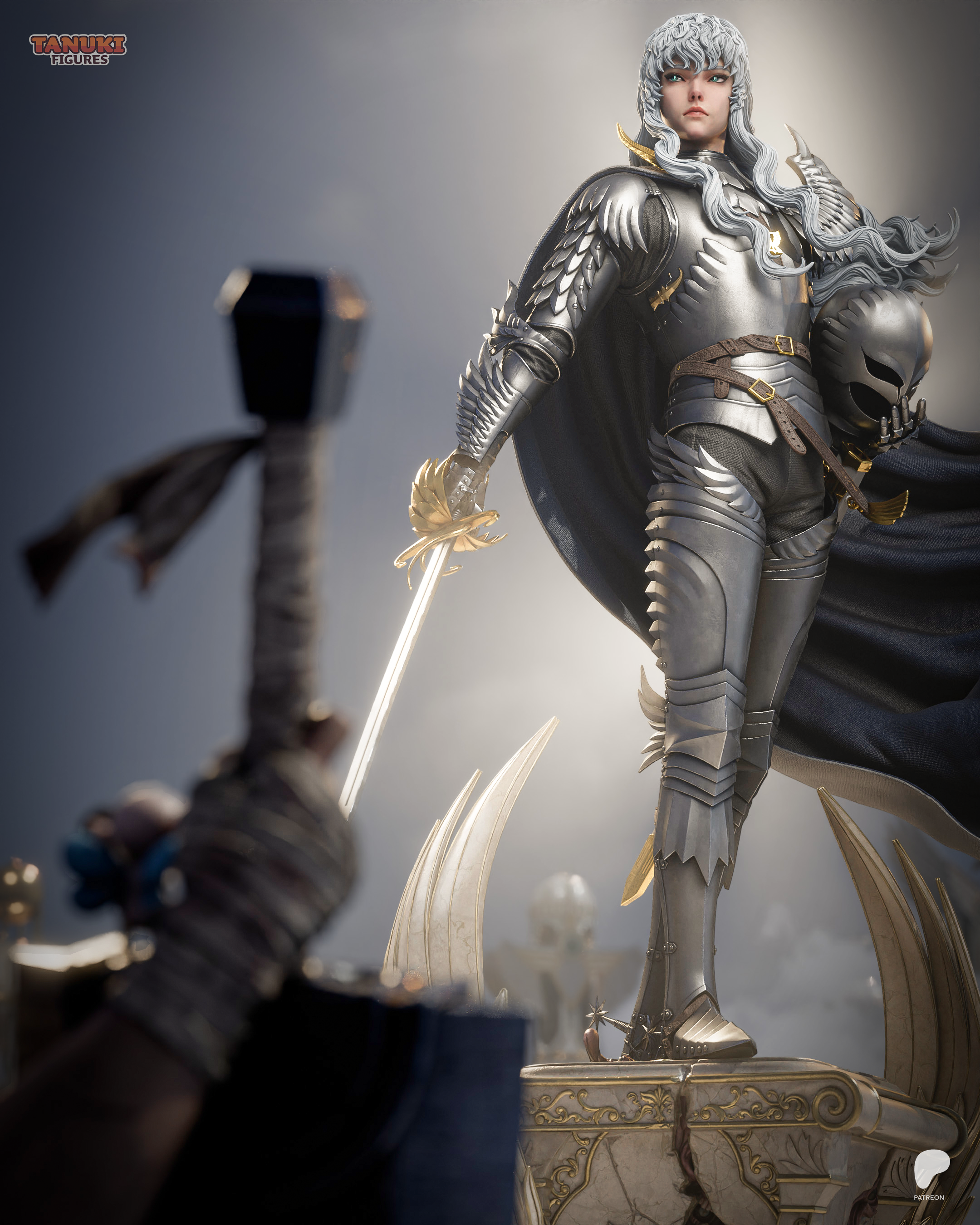 Griffith - Berserk - Figura Coleccionável Premium em Resina 3D
