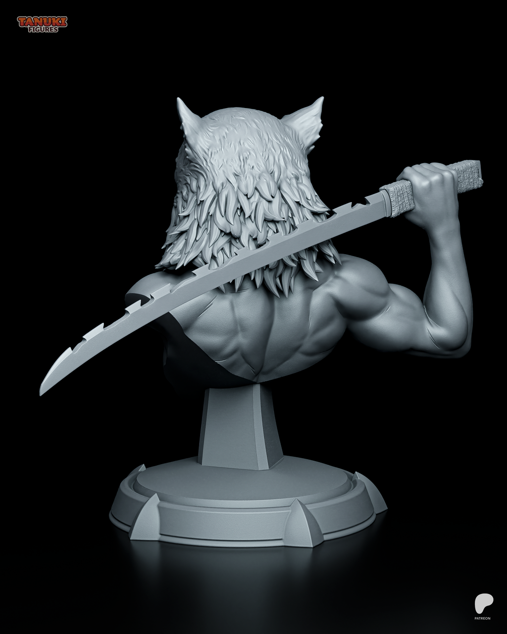 Inosuke - Demon Slayer - Busto - Figura Coleccionável Premium em Resina 3D