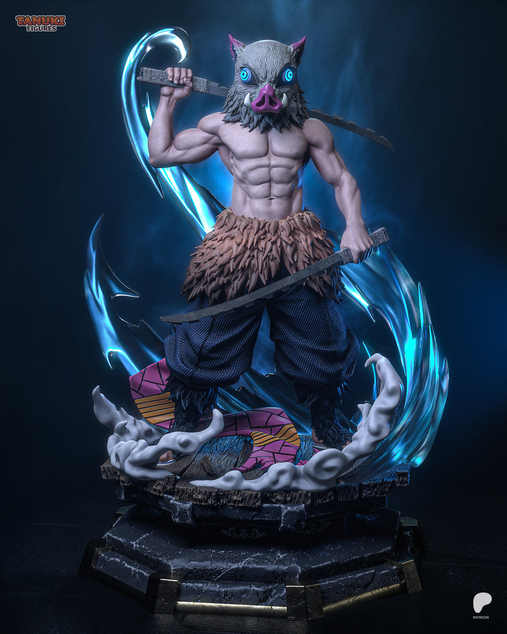 Inosuke - Demon Slayer - Figura Coleccionável Premium em Resina 3D