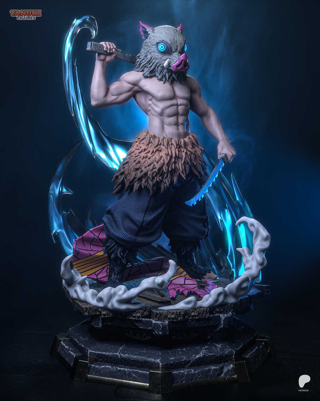 Inosuke - Demon Slayer - Figura Coleccionável Premium em Resina 3D