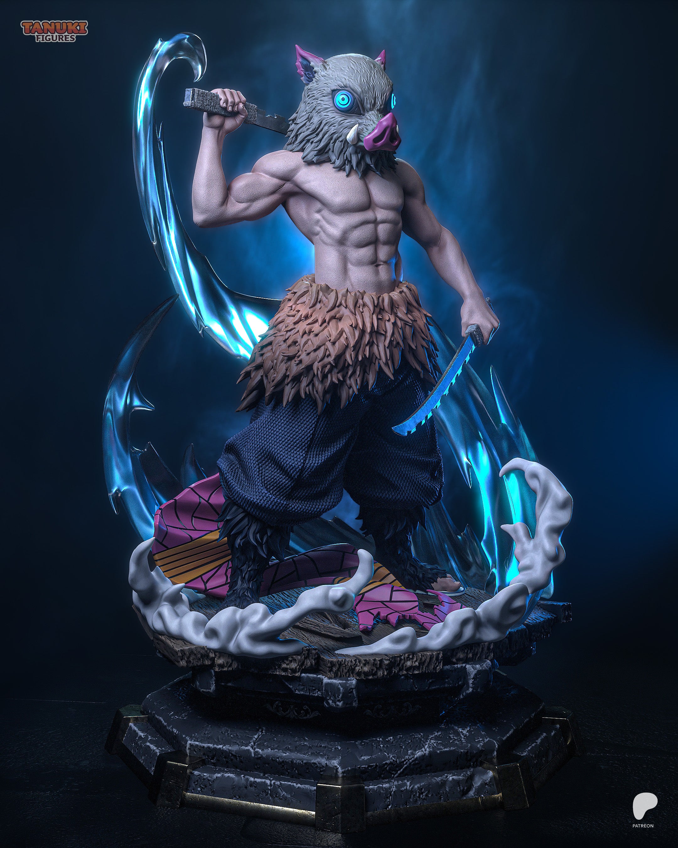 Inosuke - Demon Slayer - Figura Coleccionável Premium em Resina 3D