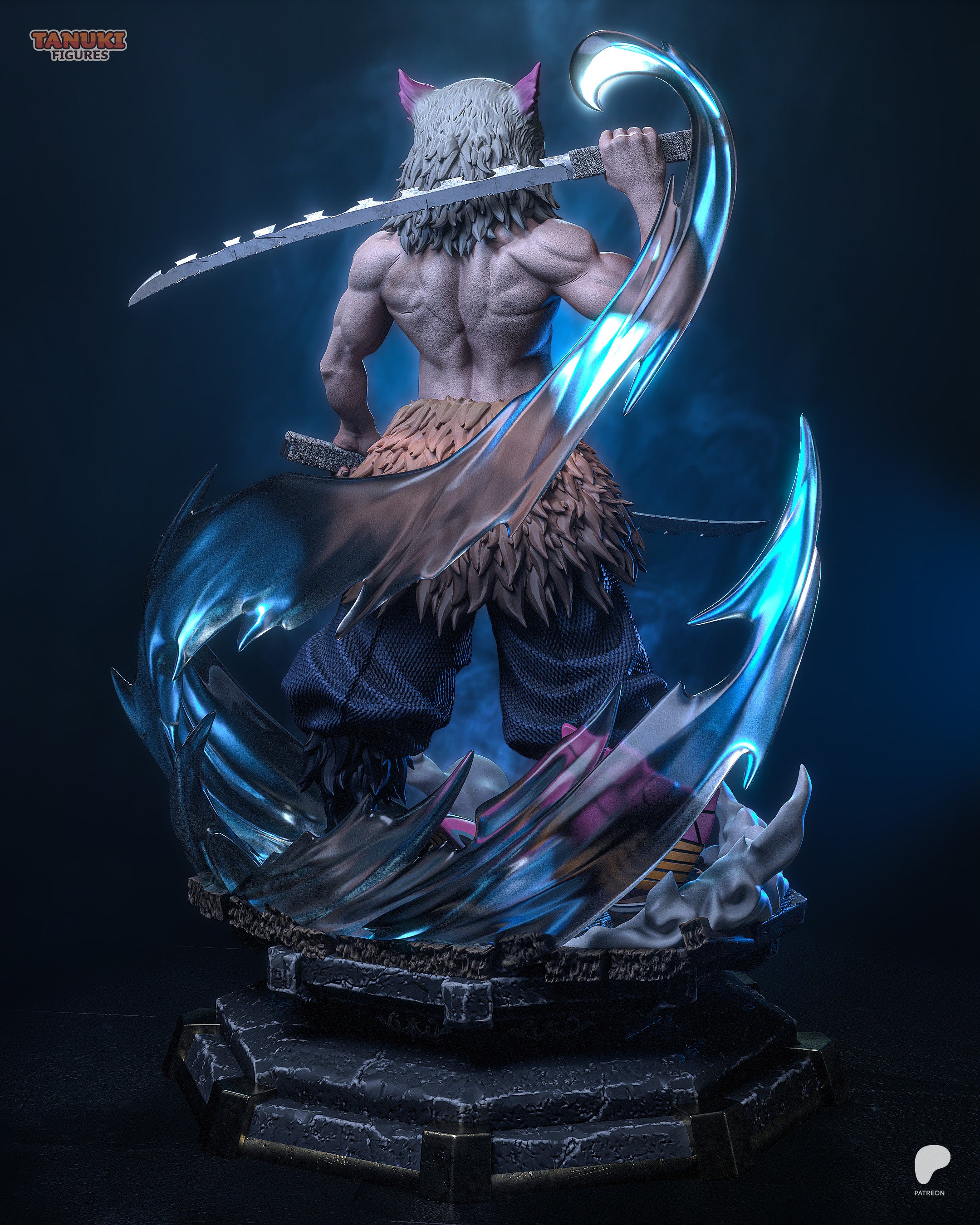 Inosuke - Demon Slayer - Figura Coleccionável Premium em Resina 3D