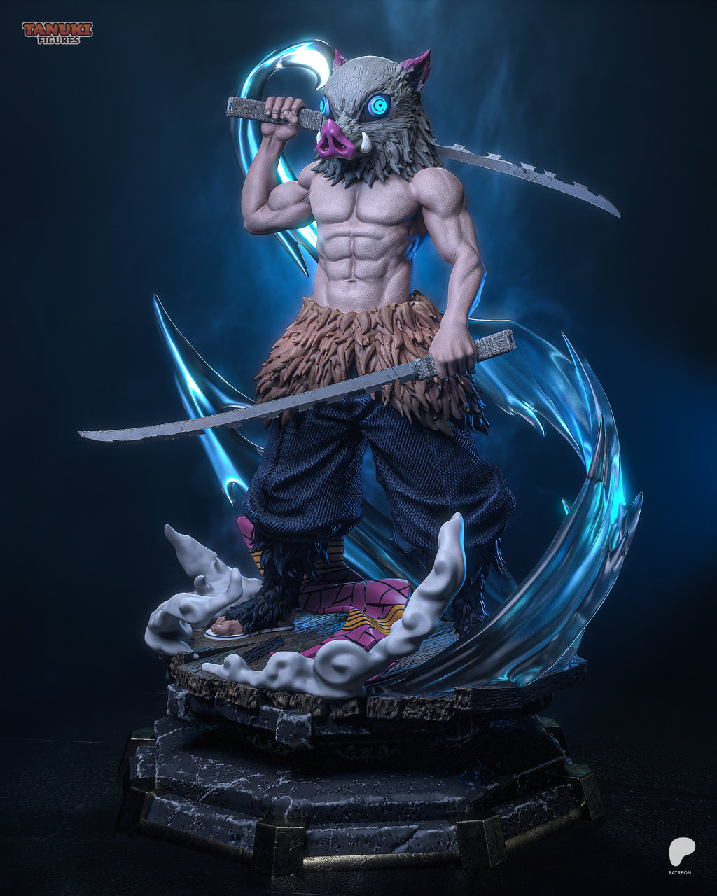 Inosuke - Demon Slayer - Figura Coleccionável Premium em Resina 3D