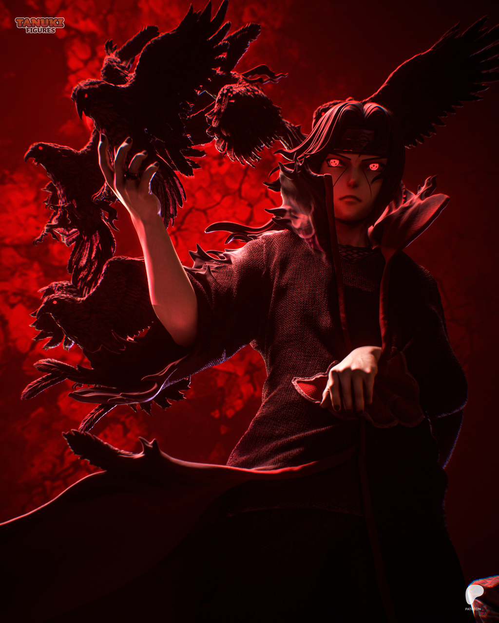 Itachi - Naruto - Figura Coleccionável Premium em Resina 3D