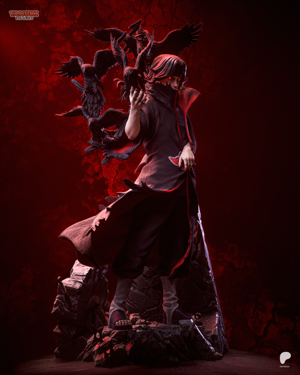 Itachi - Naruto - Figura Coleccionável Premium em Resina 3D