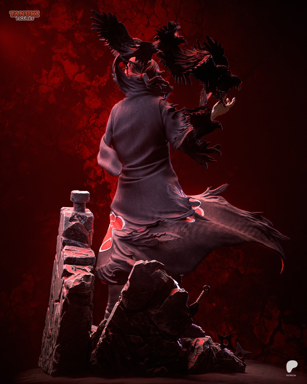Itachi - Naruto - Figura Coleccionável Premium em Resina 3D