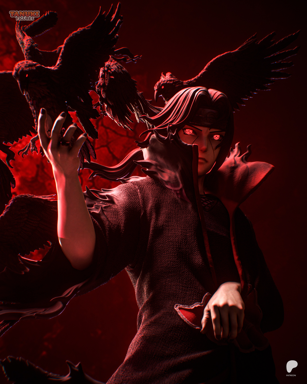 Itachi - Naruto - Figura Coleccionável Premium em Resina 3D