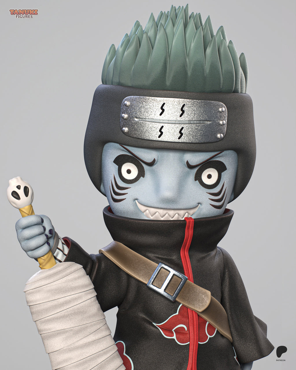 Kisame - Naruto - Chibi - Figura Coleccionável Premium em Resina 3D