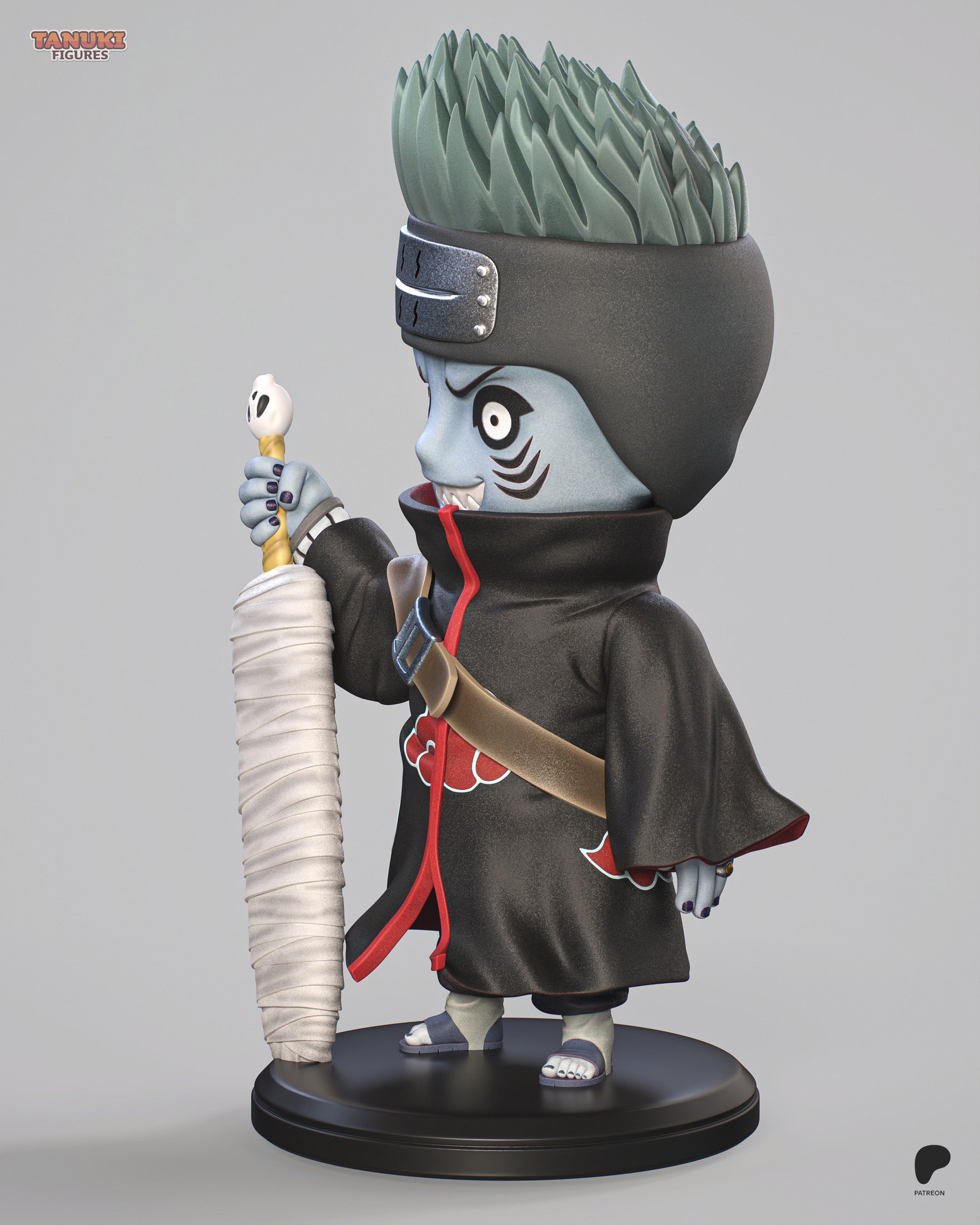 Kisame - Naruto - Chibi - Figura Coleccionável Premium em Resina 3D