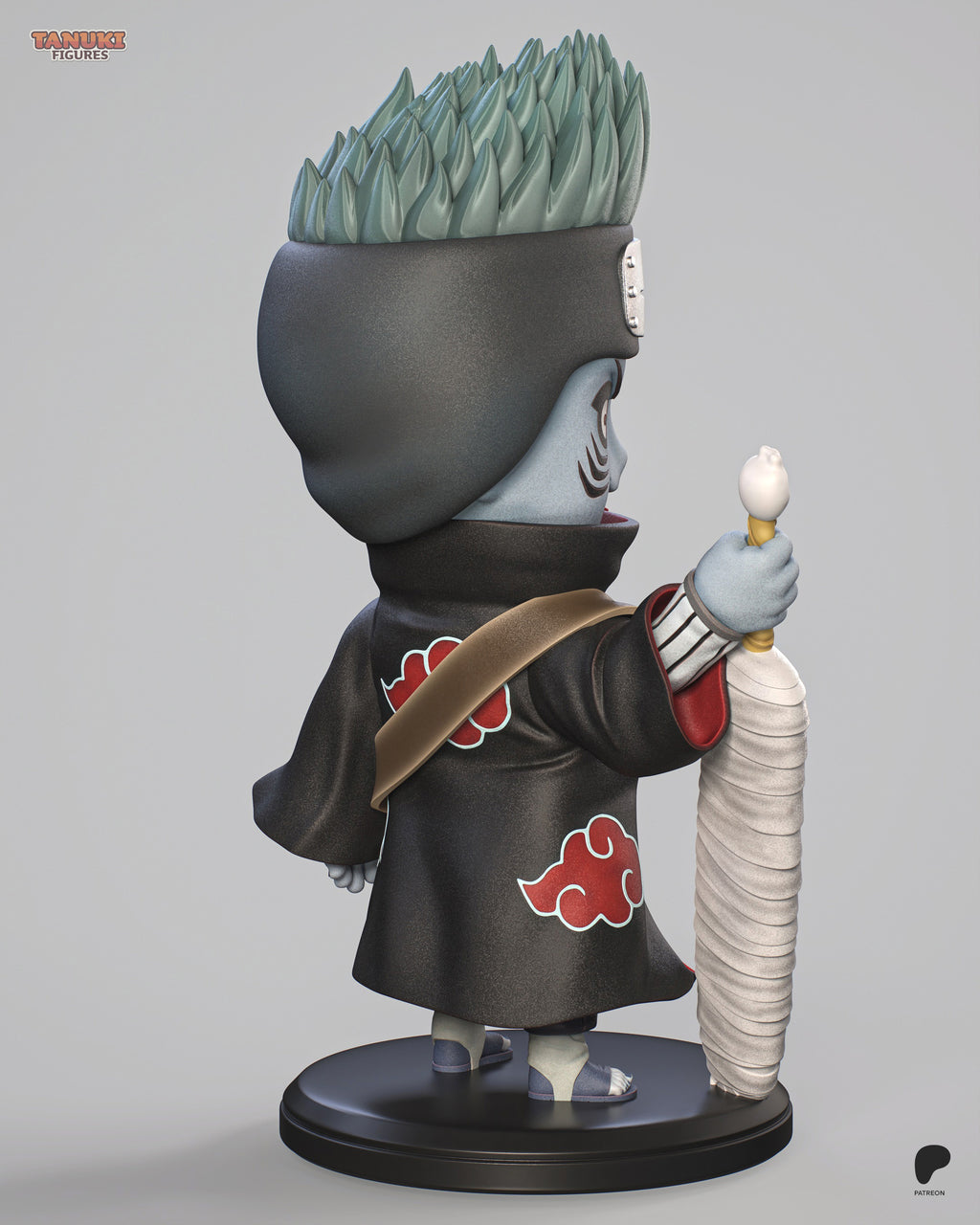 Kisame - Naruto - Chibi - Figura Coleccionável Premium em Resina 3D
