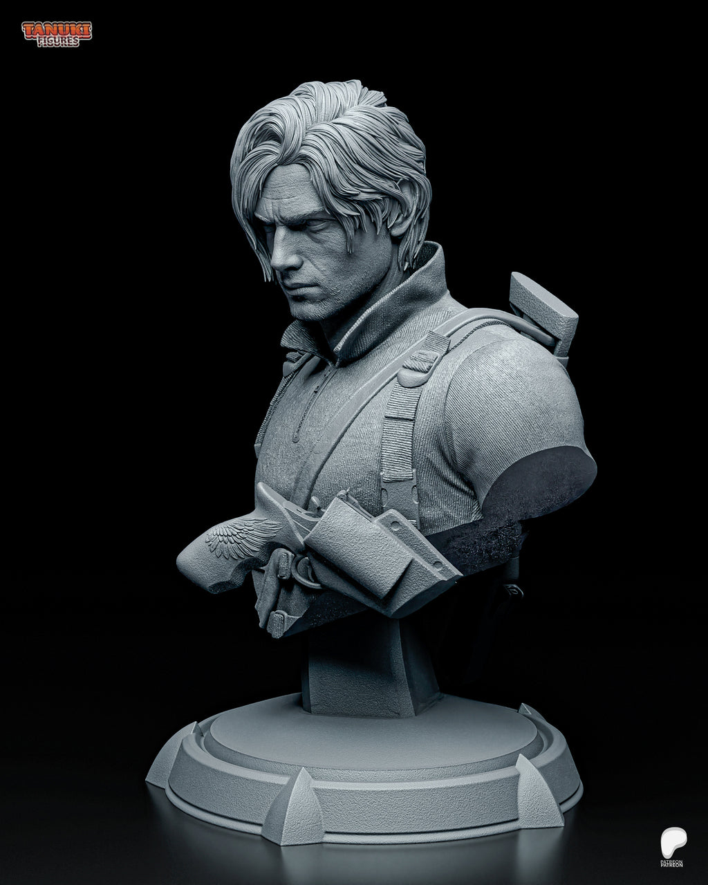 Leon - Resident Evil Requiem - Bust — Premium 3D Resin Collectible Figure