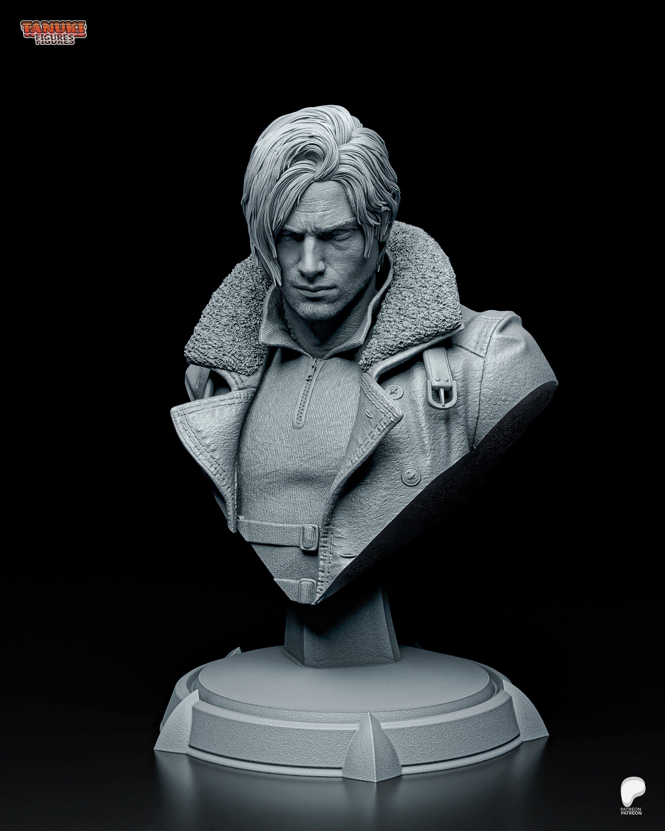 Leon - Resident Evil Requiem - Bust — Premium 3D Resin Collectible Figure
