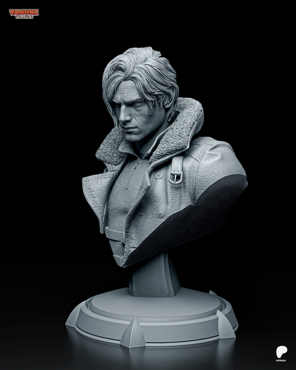 Leon - Resident Evil Requiem - Bust — Premium 3D Resin Collectible Figure