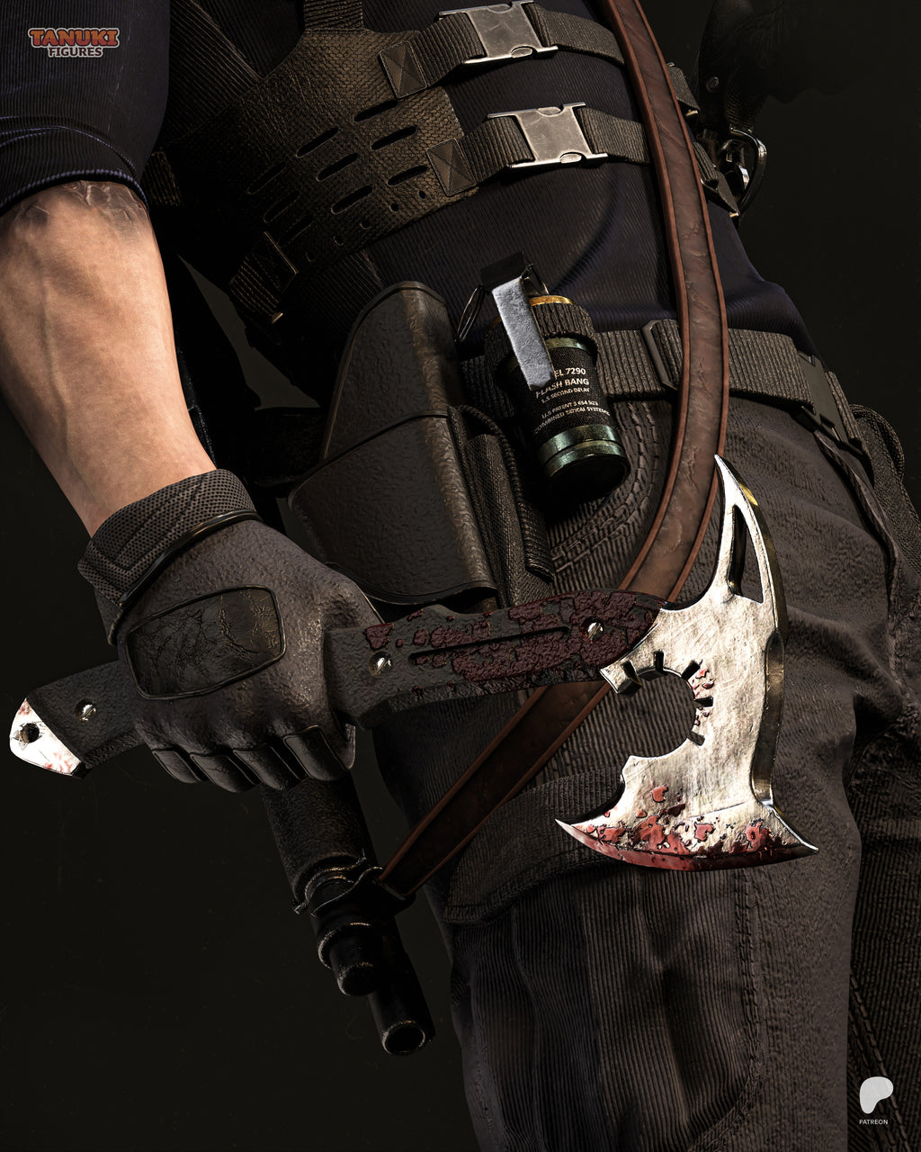 Leon - Resident Evil Requiem — Figura Coleccionável Premium em Resina 3D