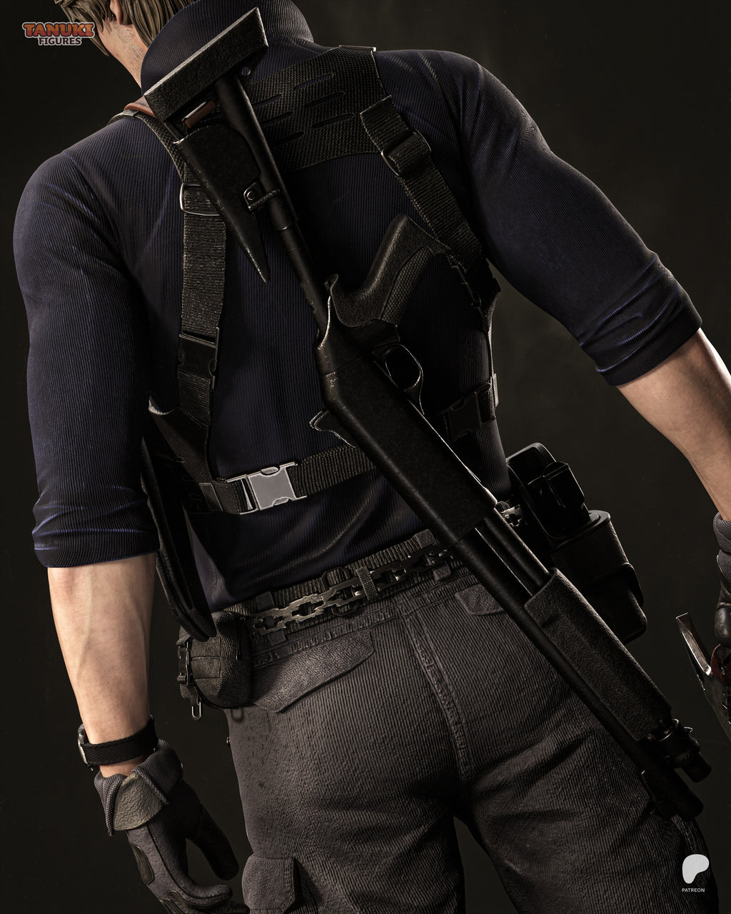 Leon - Resident Evil Requiem — Figura Coleccionável Premium em Resina 3D