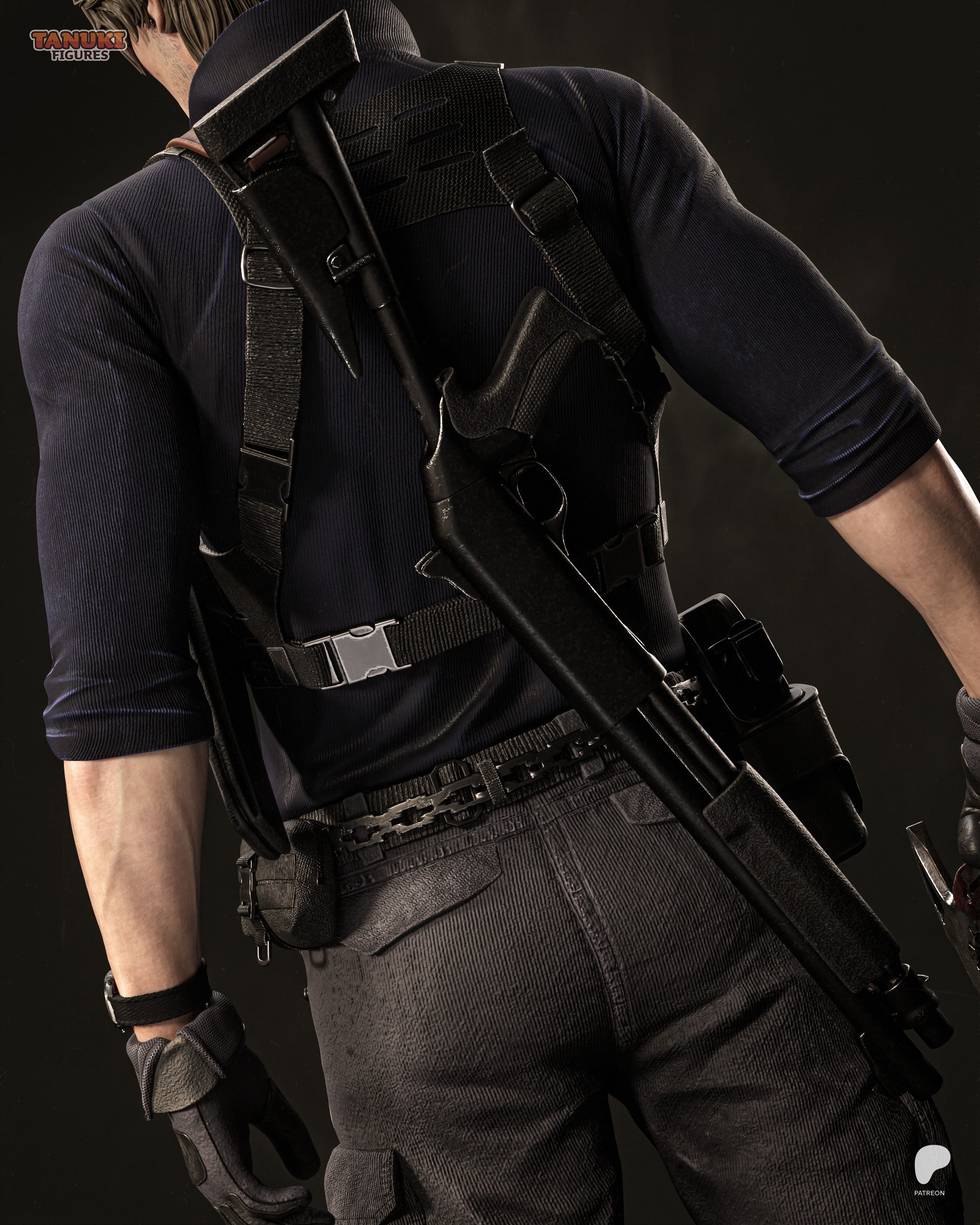 Leon - Resident Evil Requiem — Figura Coleccionável Premium em Resina 3D