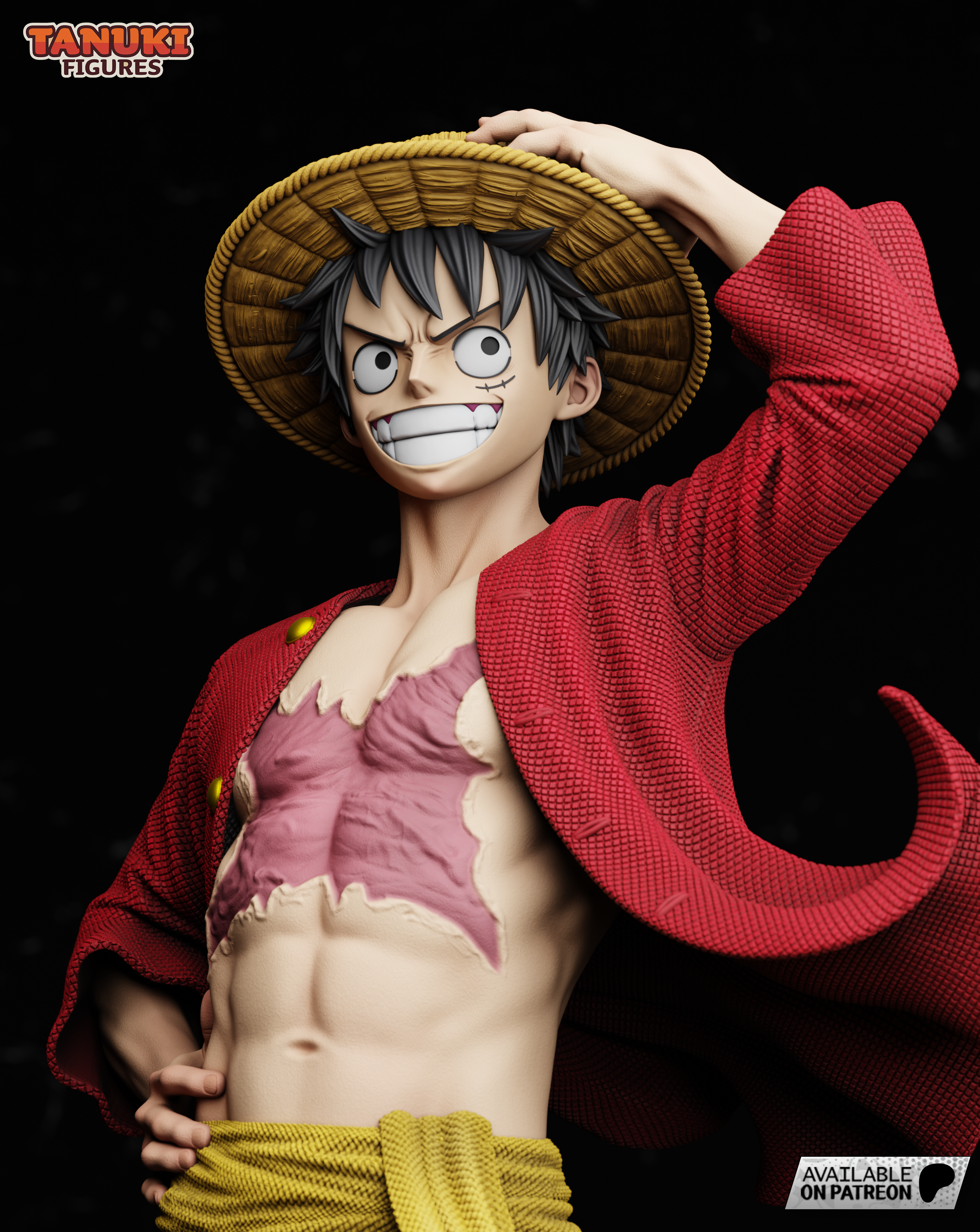 Luffy — One Piece | Figura Coleccionável Premium em Resina 3D