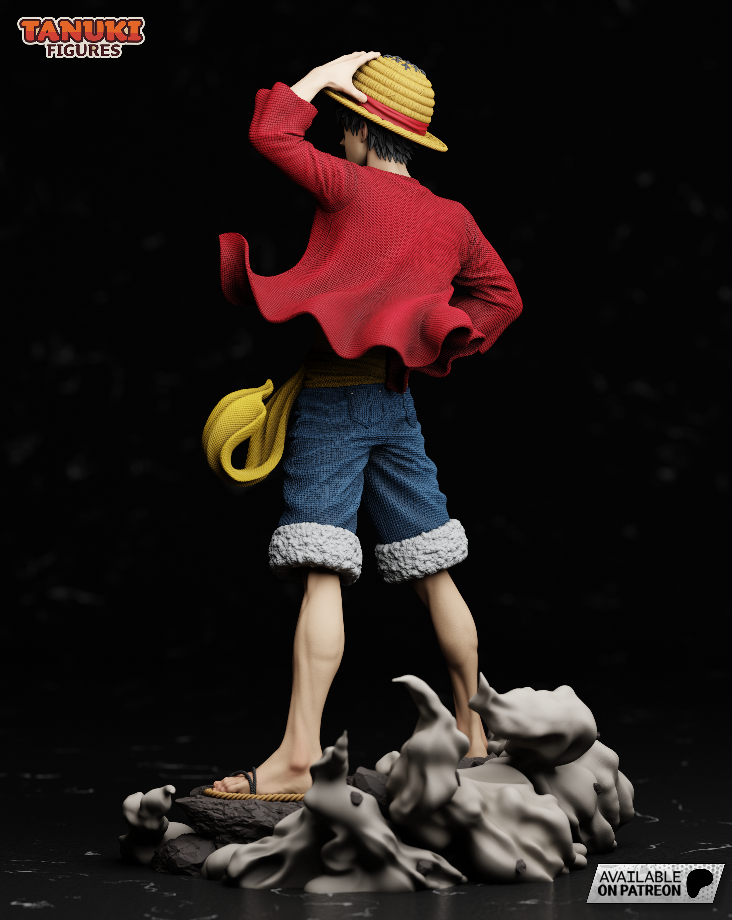 Luffy — One Piece | Figura Coleccionável Premium em Resina 3D