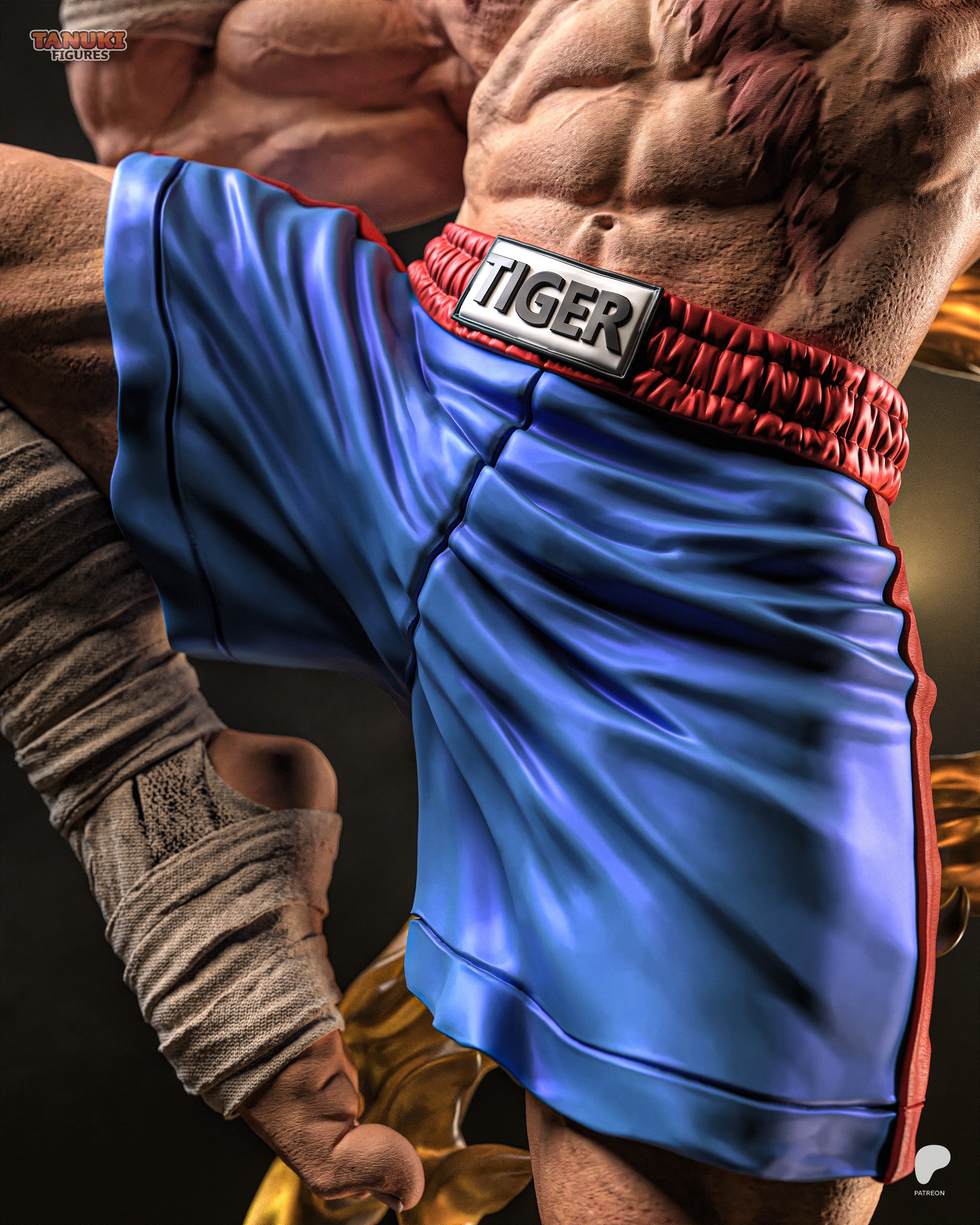 SAGAT — STREET FIGHTER — Figura Coleccionável Premium em Resina 3D