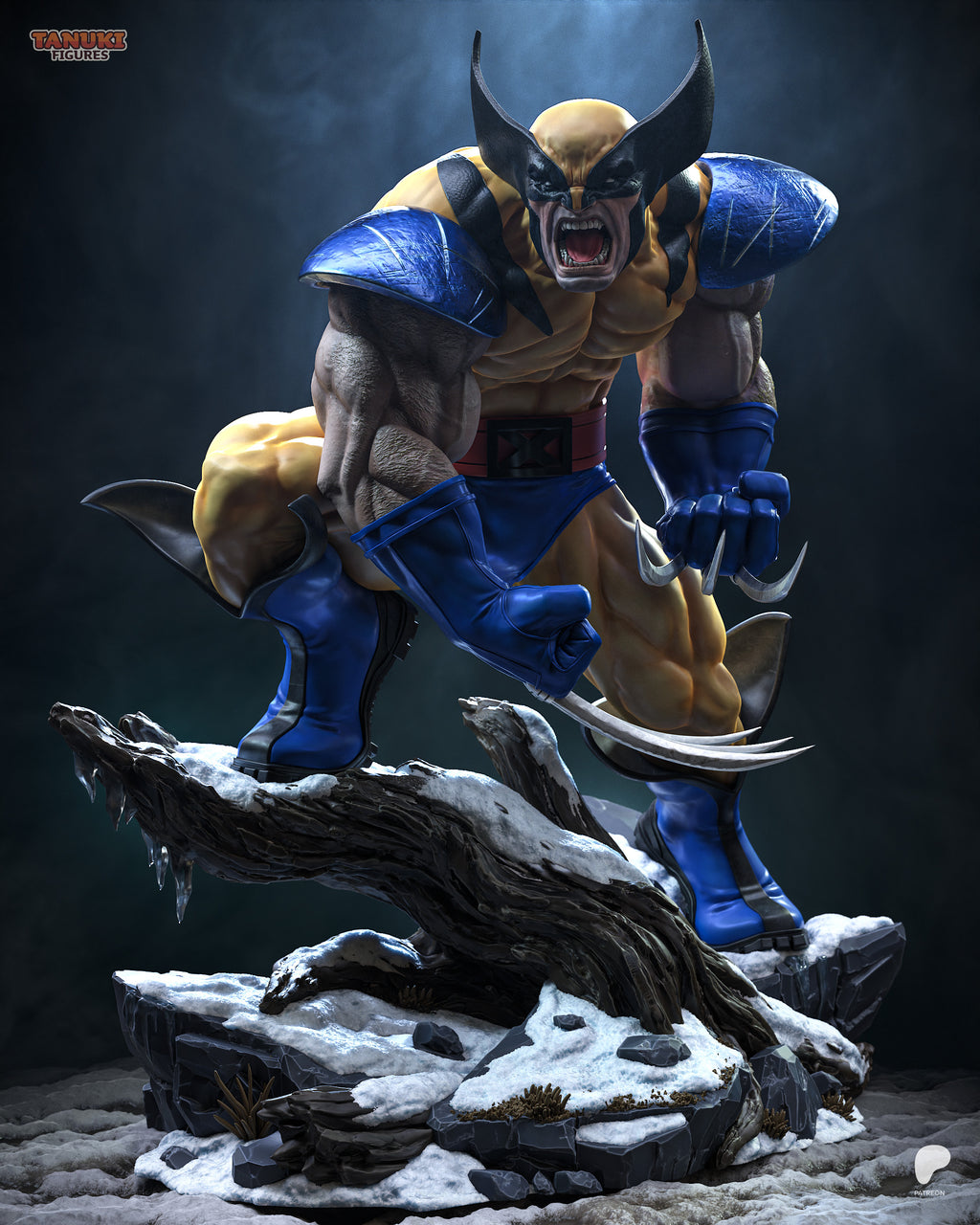 Wolverine — Figura Coleccionável Premium em Resina 3D
