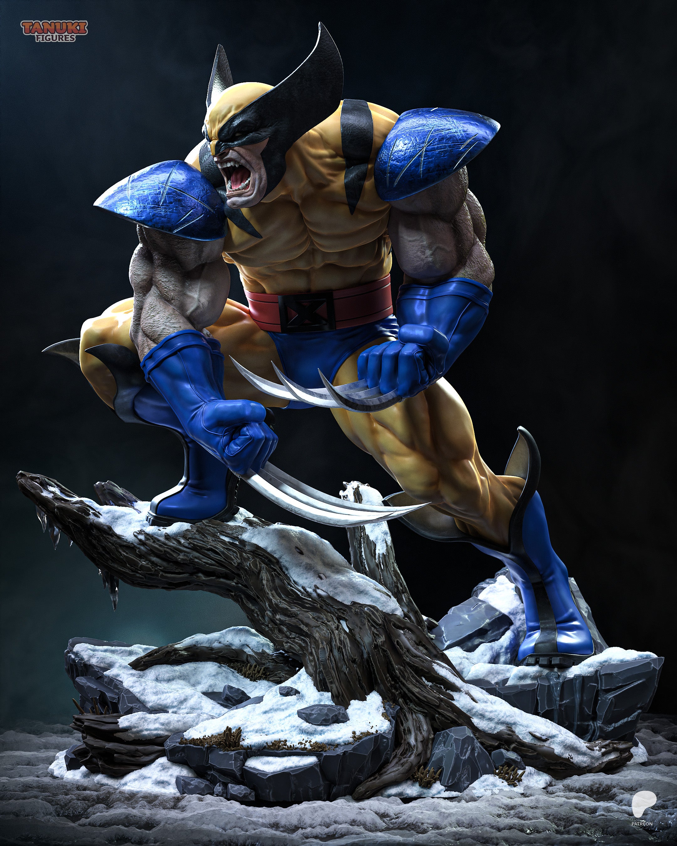 Wolverine — Figura Coleccionável Premium em Resina 3D