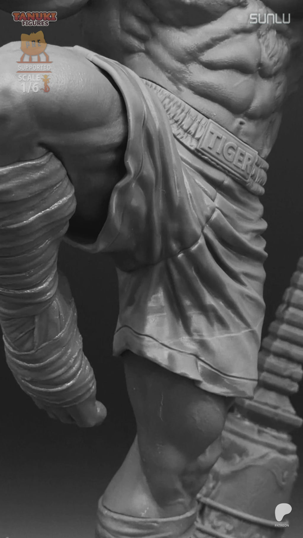 SAGAT — STREET FIGHTER — Figura Coleccionável Premium em Resina 3D